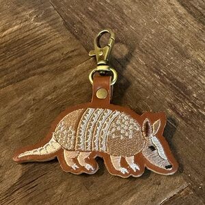 Portland Leather Austin store exclusive Armadillo keychain NEW